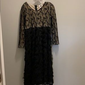 Black & Champagne Dress